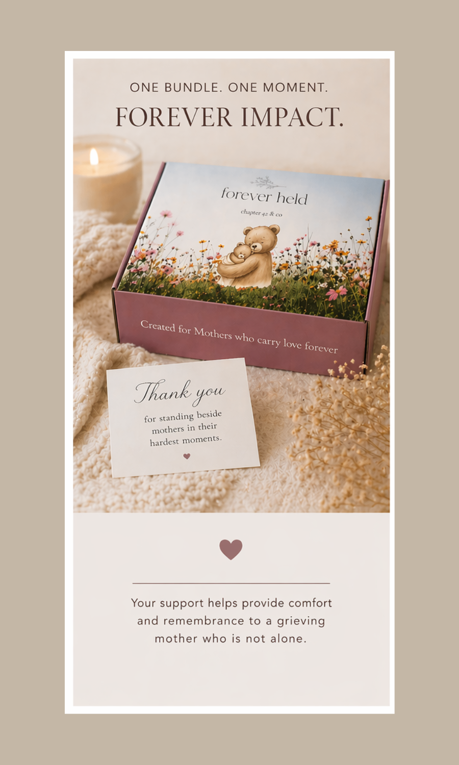 Sponsor a Forever Held Bundle.        (Not a Physical Product)