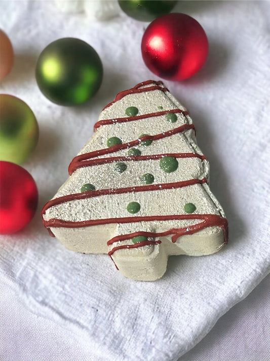 Christmas Tree Cake Bath Bomb