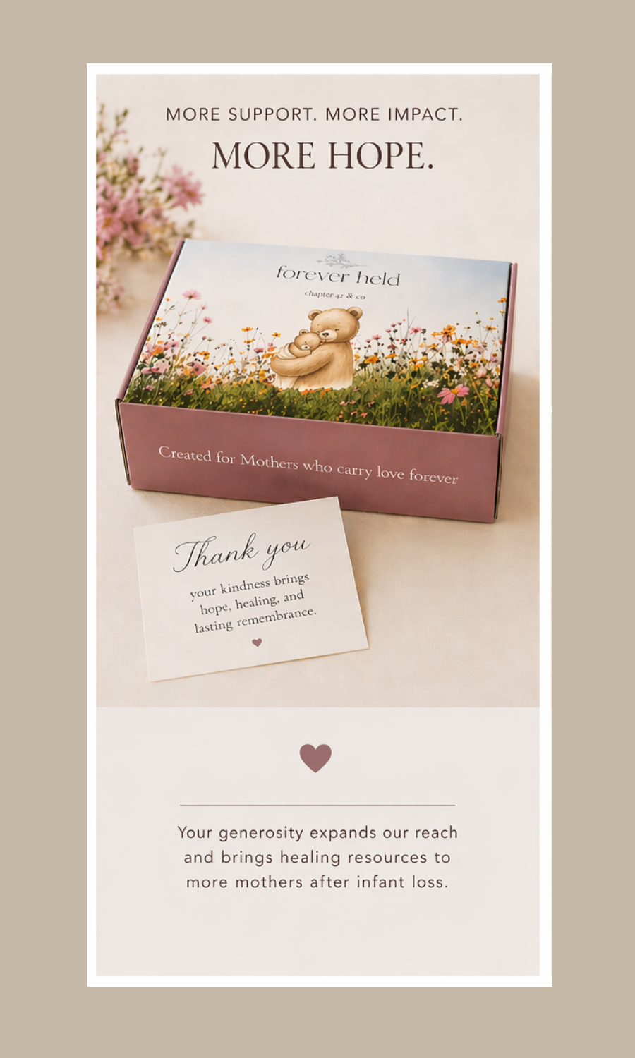 Sponsor a Forever Held Bundle.        (Not a Physical Product)